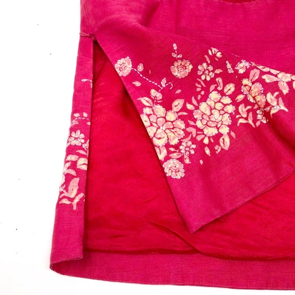 ANN TAYLOR Salmon Floral Cami & Maxi Skirt Set-8 - Picture 5 of 9